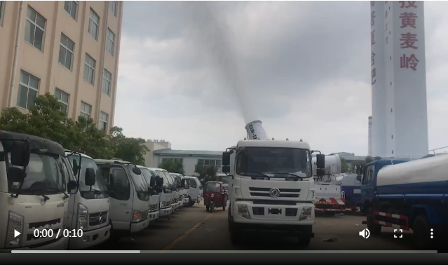 100米霧炮抑塵車現場視頻